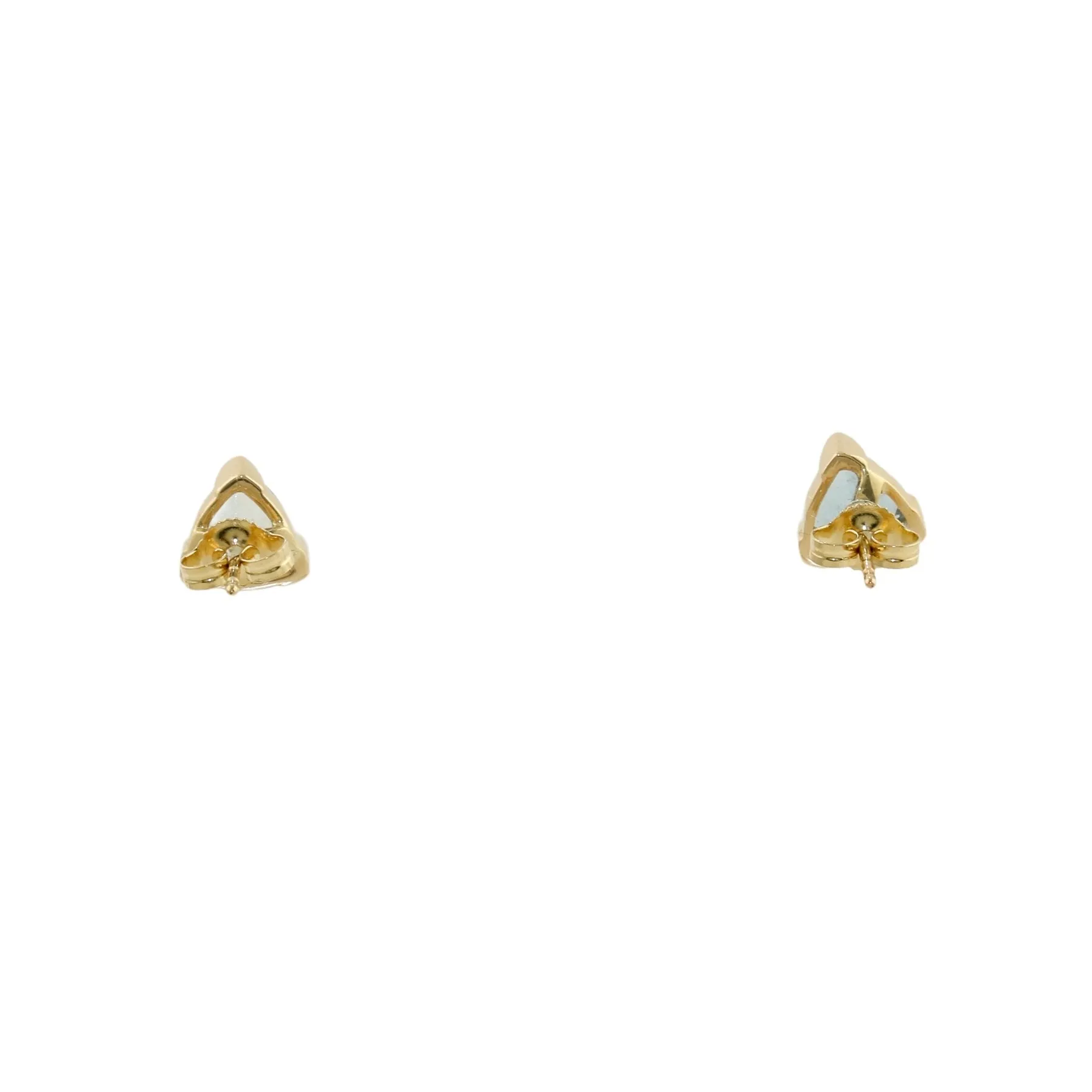 Trillion 14k Aqua Studs