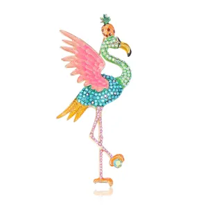 Tropical Flamingo Brooch