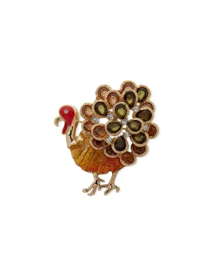 Turkey Brooch in Gift Box