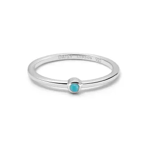 Turquoise Healing Stone Ring Sterling Silver