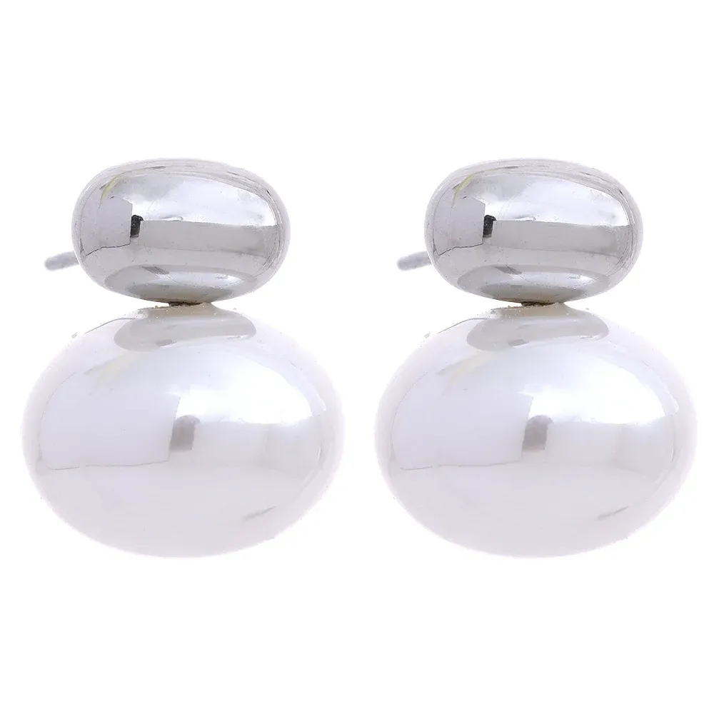 VAIGE Chic 316 Stainless Steel Imitation Pearl Stud Earrings, Scratch-Free Daily Fashion Jewelry