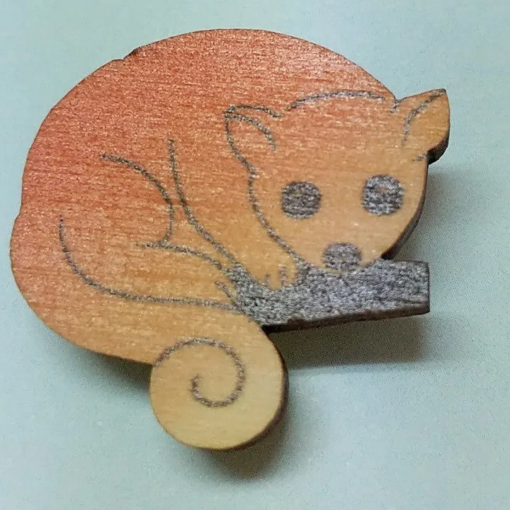 WOODEN AUSTRALIAN BROOCH